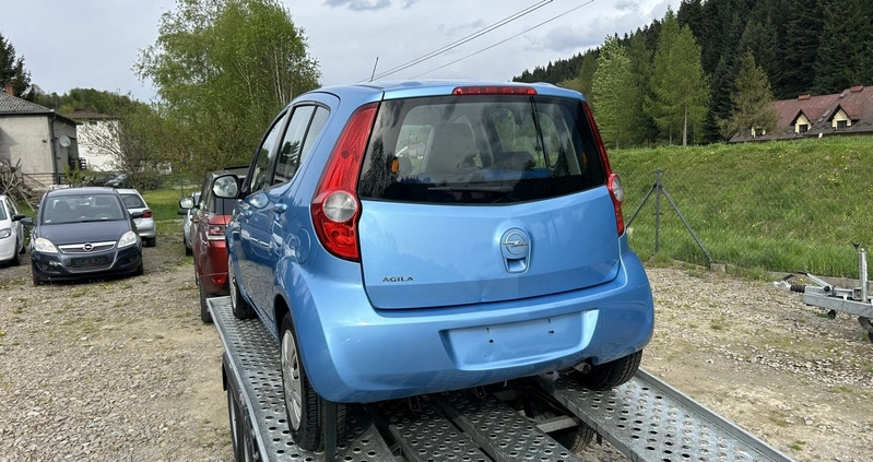 Opel Agila cena 14900 przebieg: 107000, rok produkcji 2009 z Tyczyn małe 121